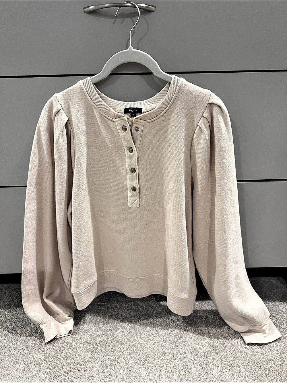 Rails Mariana Sweatshirt Cream Size XS French Terry